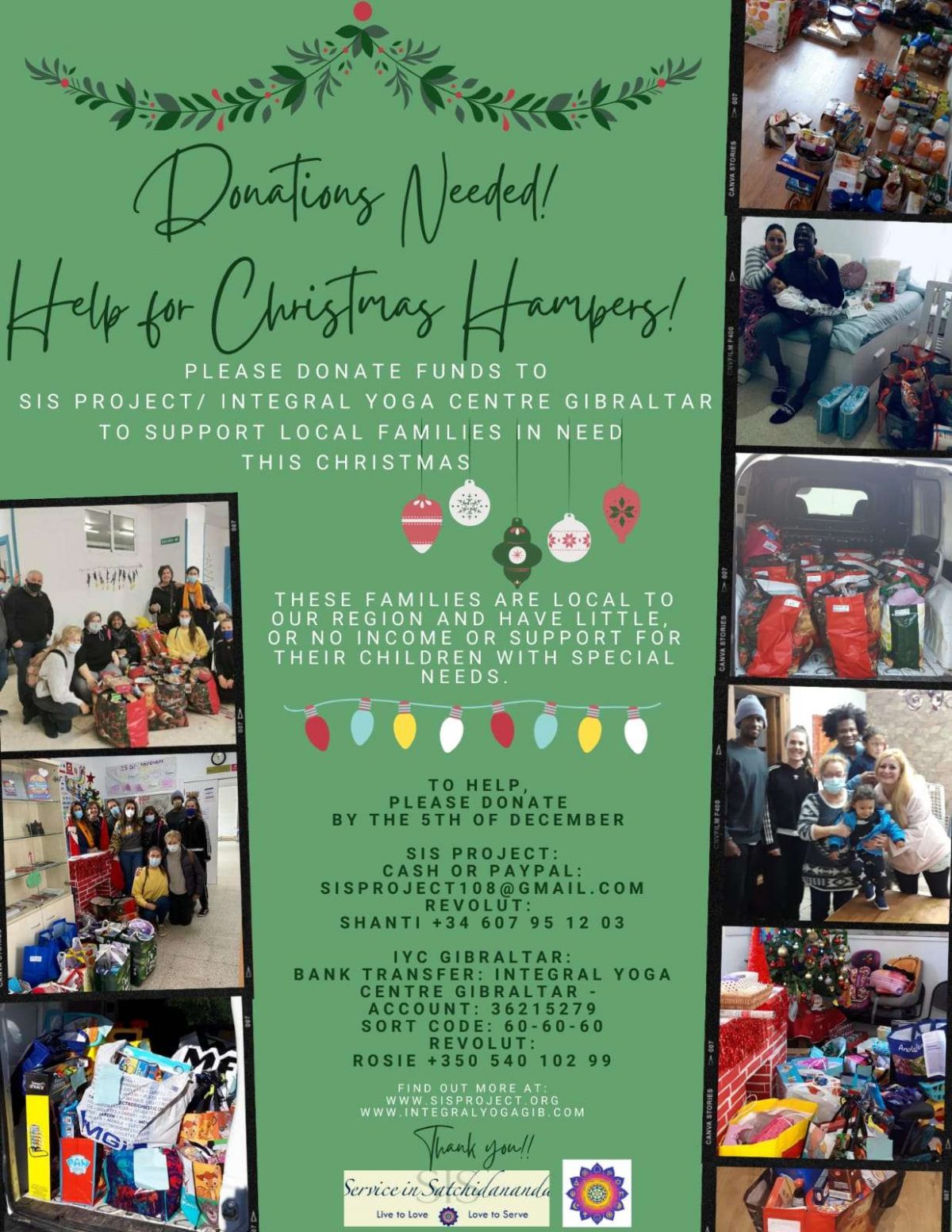 Christmas Hampers 2021 Integral Yoga Centre Gibraltar